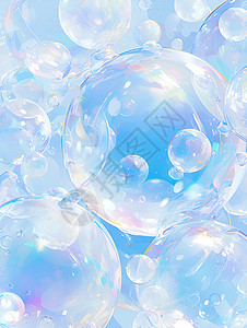 色彩斑澜的泡泡图片