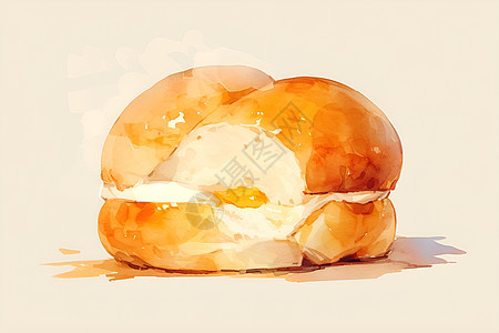 一个面包图片