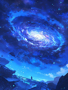 宇宙旋涡中的星云图片