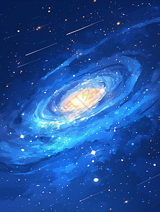 宇宙旋涡中的星星图片