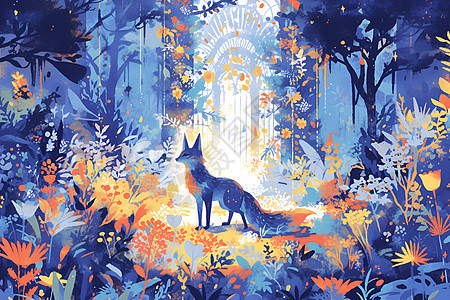 森林里的狐狸图片