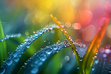 雨后的草地背景图片