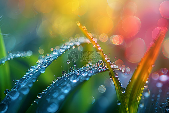 雨后的草地图片