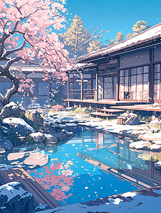 日本传统庭院图片