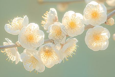 白色盛开的花朵图片