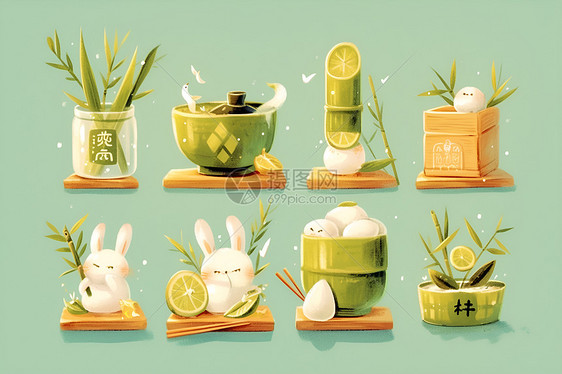 竹子制作的器皿图片