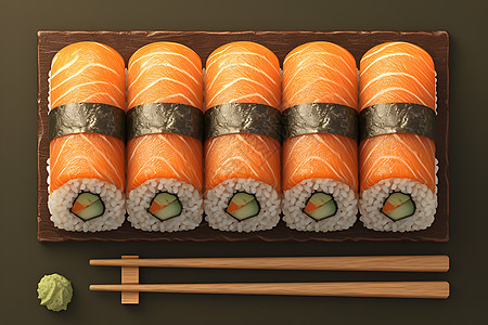 和风美味寿司图片