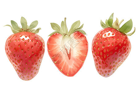 可口的草莓食物图片