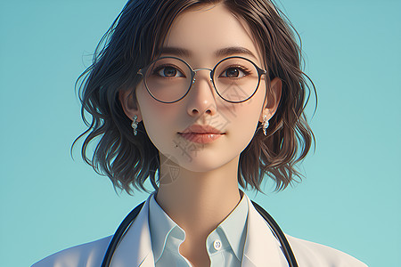 亚洲美女医生形象图片