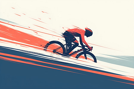 骑行比赛的运动员高清图片