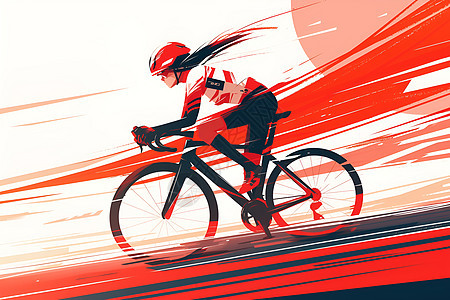 女性自行车运动员图片