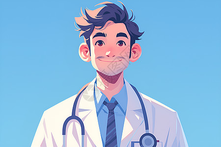 微笑的医生角色形象图片