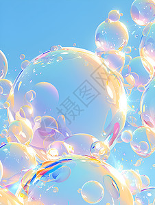 漂浮的美丽泡泡图片