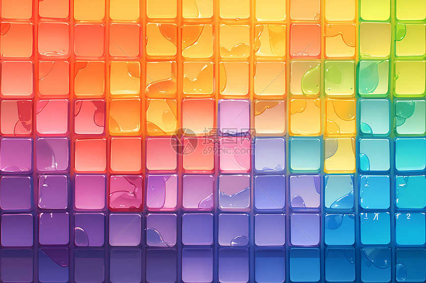 彩虹键盘图片