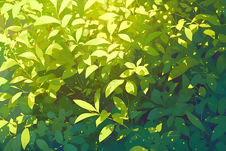 青绿色的灌木丛图片