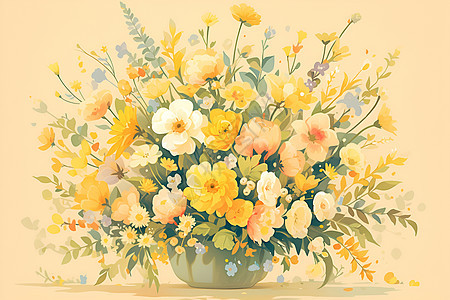 花盆里的各种花卉图片