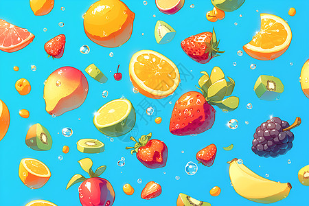 多汁健康的水果图片