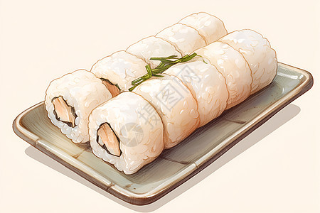 传统美食寿司图片