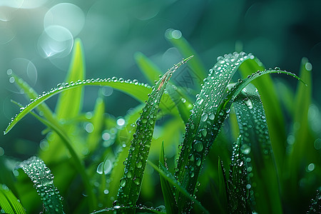 青草露珠青草和露珠背景