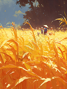 秋季丰收的玉米图片