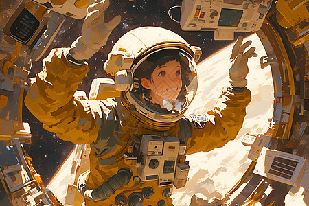 女航天员探险图片