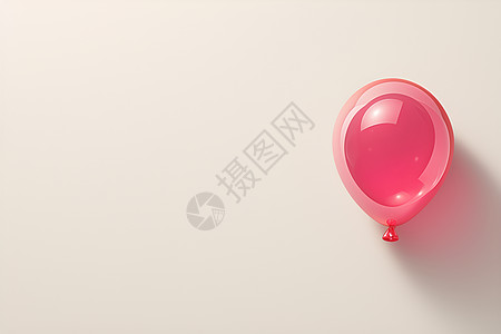 粉色气球漂浮图片