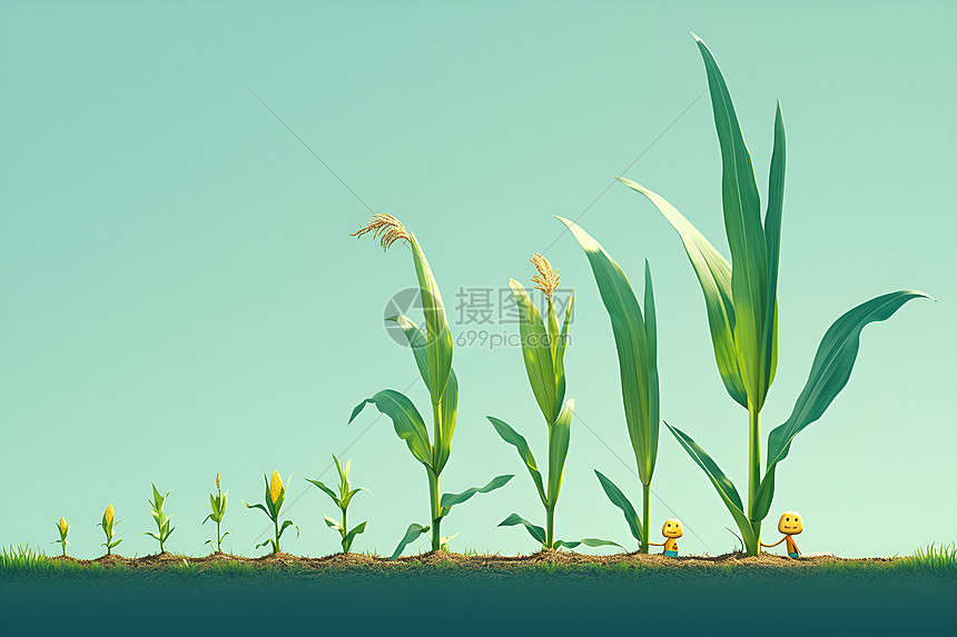 玉米的成长之旅图片
