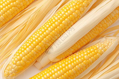 新鲜的玉米爆炒玉米粒高清图片
