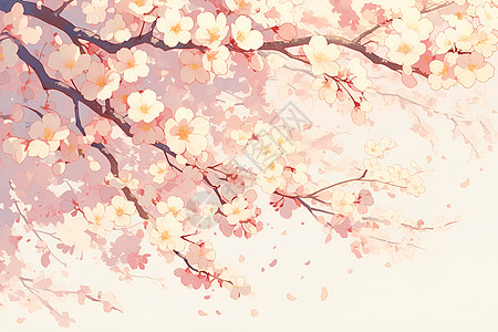 春天的美丽的桃花图片