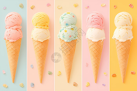 甜蜜的冰淇淋图片