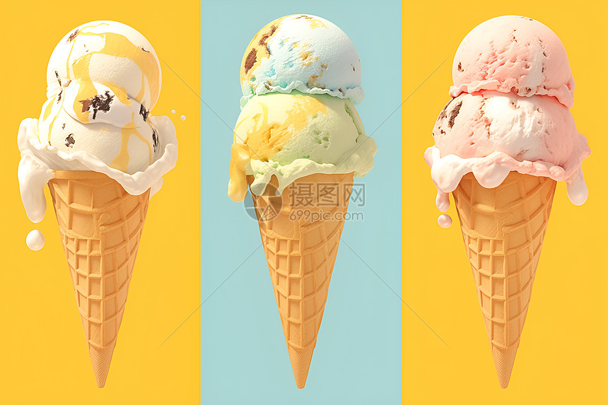 多味冰淇淋图片