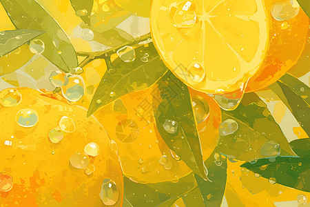 多汁可口的水果柠檬图片
