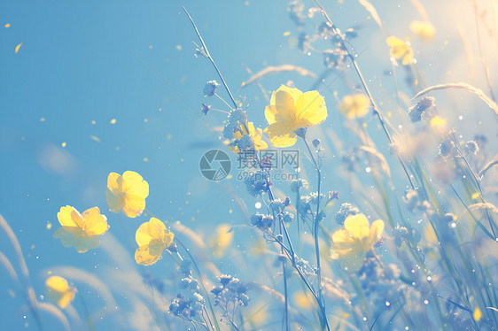 美丽的黄色小花图片
