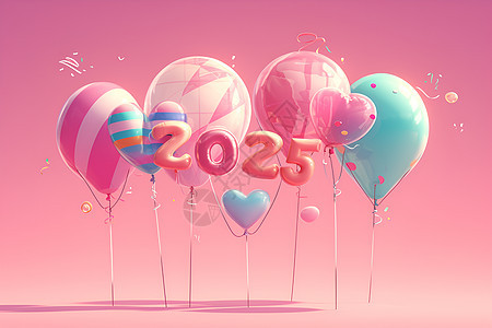 气球的数字2025图片