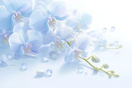 梦幻紫色兰花背景图片