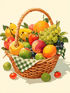 水果篮子图片