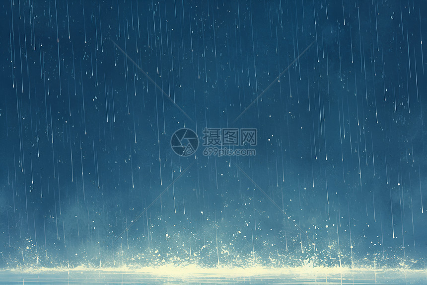 倾盆大雨图片