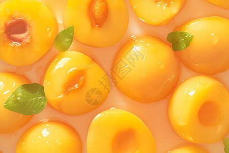 美味可口的黄桃图片