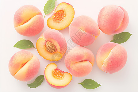 成熟的水蜜桃图片