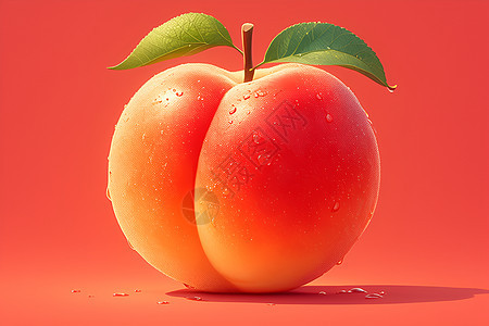 甜蜜的桃子图片