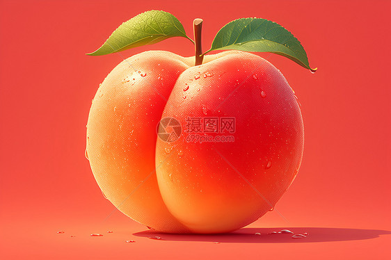 甜蜜的桃子图片