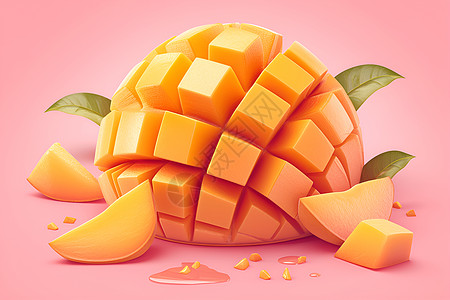 美味水果美味的芒果插画