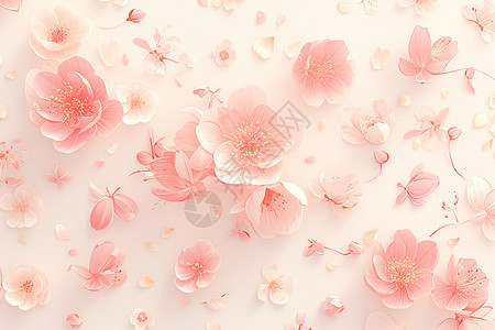 粉色的桃花花瓣图片