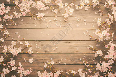 桃花瓣营造浪漫氛围图片