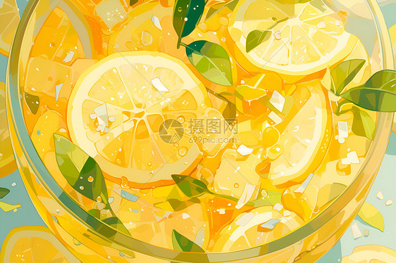美味的柠檬饮料图片