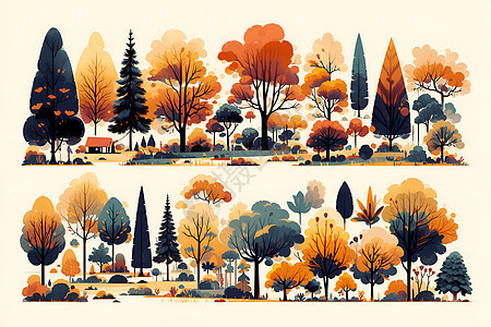 秋天的神奇森林图片