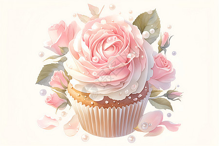展示的玫瑰蛋糕图片