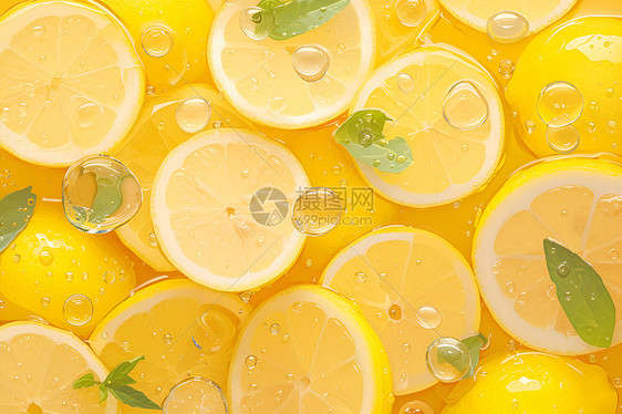清新美味的柠檬图片