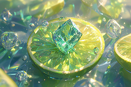 柠檬绿钻石图片