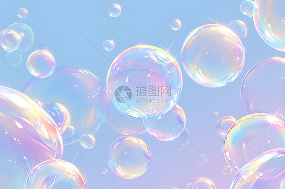 透明的泡泡图片